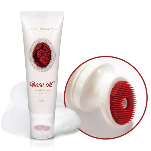 Sữa rửa mặt Rose Oil Brush Foam 120ml tác dụng thải độc, dưỡng trắng da, se khít lỗ chân lông