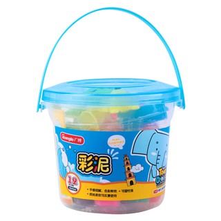 Bộ sáp nặn Tourgroups 12 màu kèm khuôn hộp trụ H04060	Guangbo