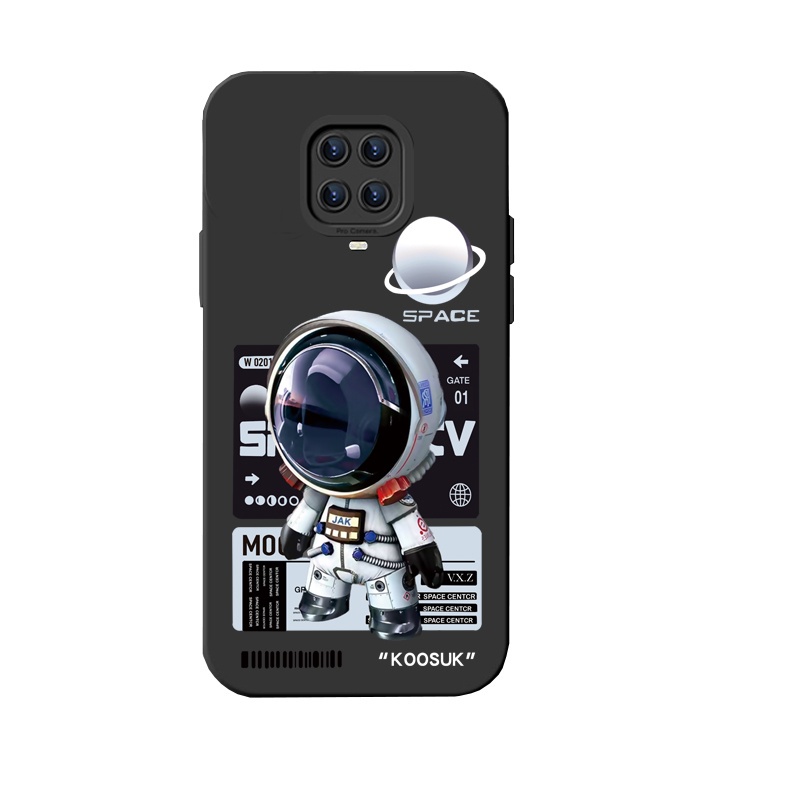 Ốp điện thoại KOOSUK silicon mềm hình phi hành gia 3D cho Xiaomi Redmi Note 9 Pro Max 9S 10X 4G