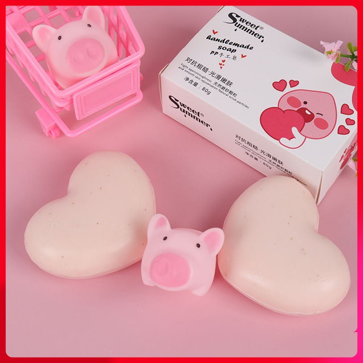 [Sỉ-Rẻ] Xà phòng thâm mông Đào Sweet Summer, làm trắng và mịn màng [Lẻ-Sỉ]