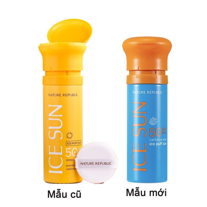 Kem Chống Nắng Nature Republic California Aloe Ice Puff Sun SPF50 PA+++100ml [Mẫu Mới]