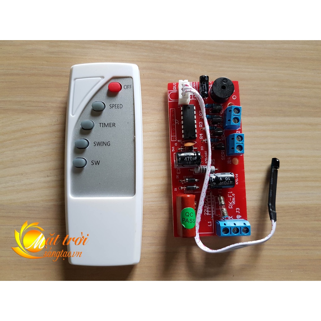 Bộ mạch điều khiển từ xa cho quạt TIẾNG VIỆT dễ sử dụng độ bền cao biến quạt thường thành quạt điều khiển từ xa