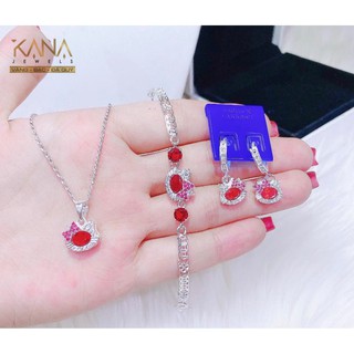 Bộ trang sức kitty cho bé yêu thêm yêu