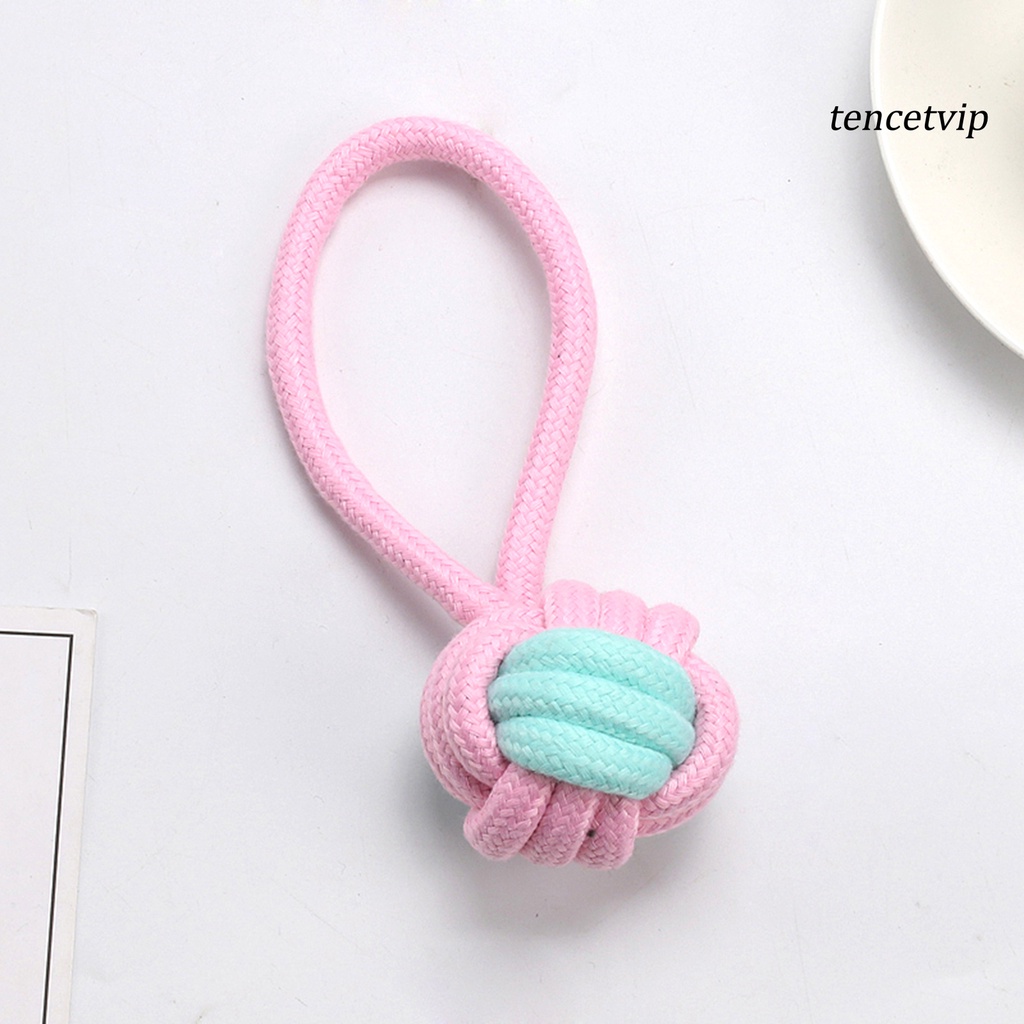1 set đồ chơi nhai gặm bằng dây cotton bện chống mòn cho thú cưng