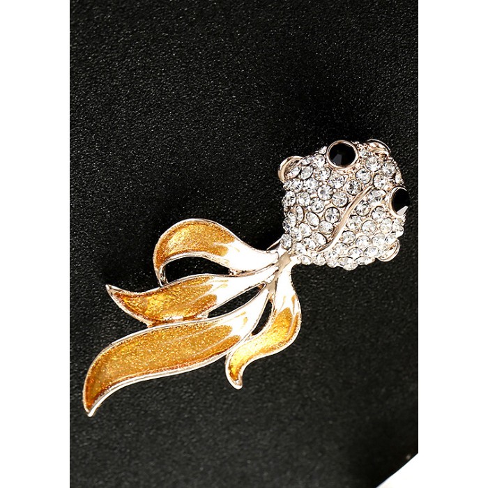 Cài áo thời trang Cá cảnh đính đá sang trọng GC72