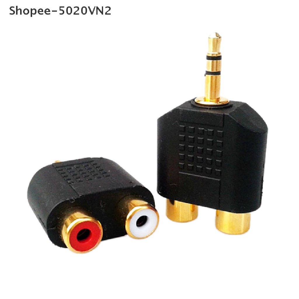 1 Giắc Cắm Âm Thanh 3.5mm Chuyển Đổi Từ male Sang 2 RCA female1 Giắc Cắm Âm Thanh Mạ Vàng Chuyển Đổi Từ male Sang 2 RCA female jack 3.5mm1pc Mạ Vàng