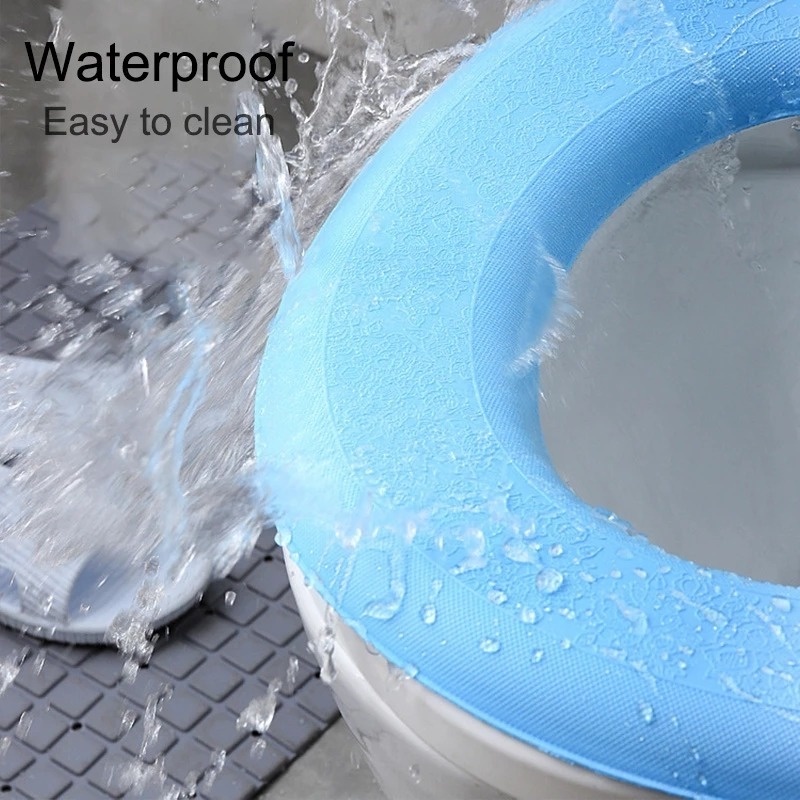 1 Miếng Lót Bệ Ngồi Toilet / Nắp Bồn Cầu / Nắp Bồn Cầu Hình Chữ O Bằng EVA Chống Nước