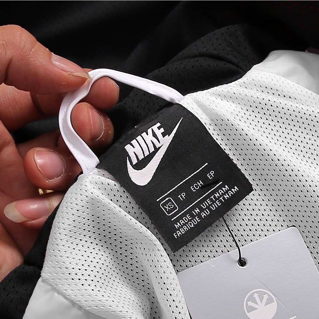 ÁO KHOÁC NIKE SWOOSH WOVEN HOODED TRACK JACKET - TRẮNG PHỐI ĐỎ