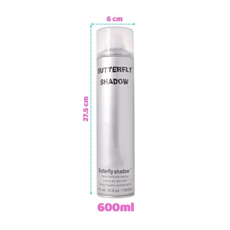 Gôm Xịt Tóc BUTTERFLY SHADOW 320ml 11.4 Oz Gôm Bạc