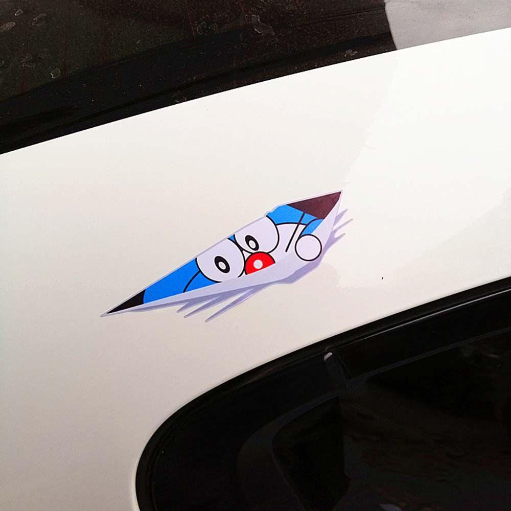 Set 4 Miếng Dán Vinyl Chống Trầy Hình Anime Trang Trí Xe Hơi DIY