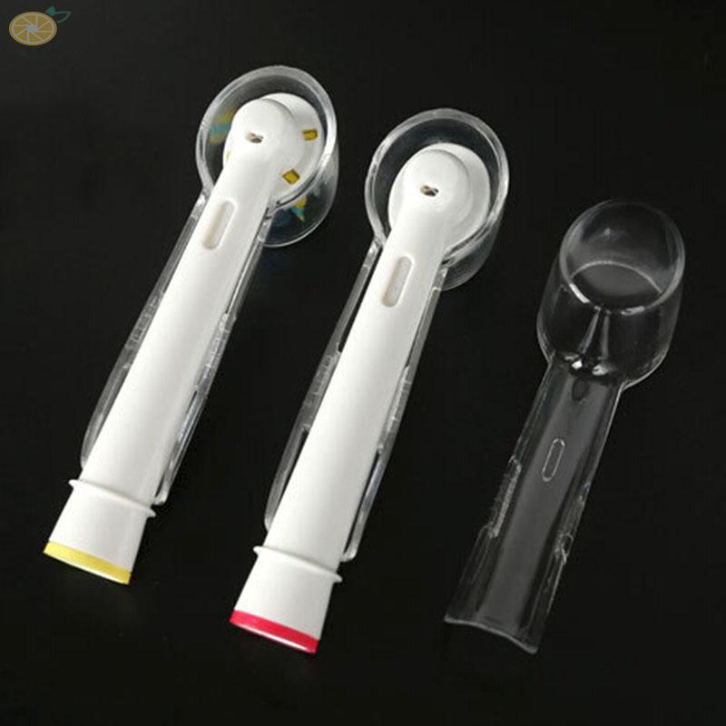 2 dụng cụ bọc đầu bàn chải đánh răng trong suốt Braun Oral-B 6*2*2cm