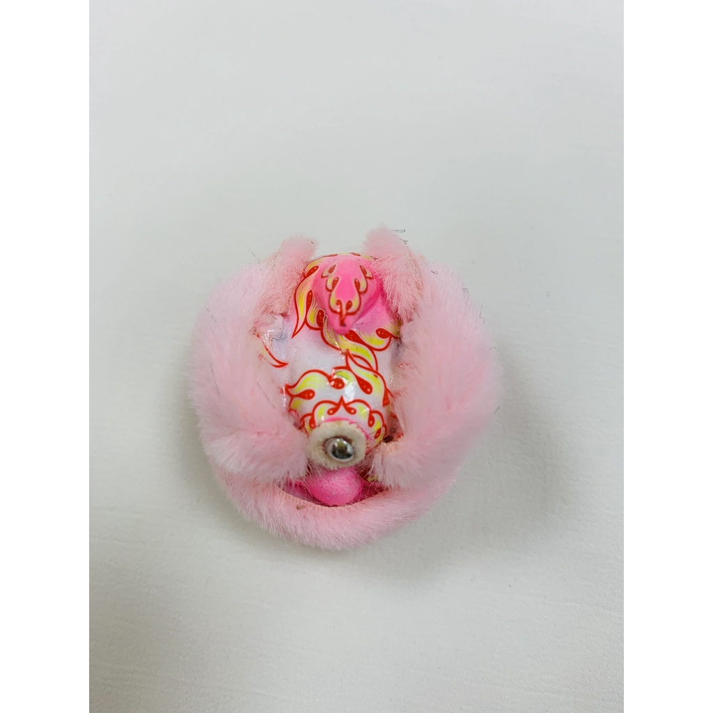 毛毛-粉色 Móc Khóa Resin Hình Sư Tử Nhảy Múa Thời Trang