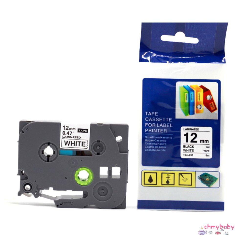 Tương thích cho Băng nhãn Máy in P-touch Brother Tze-231 Tz-231 12mm [8/10]