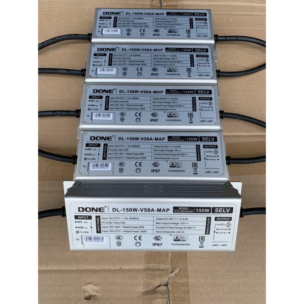 Driver LED 150W DONE DL-150W-MAP chính hãng cho lắp ráp đèn LED