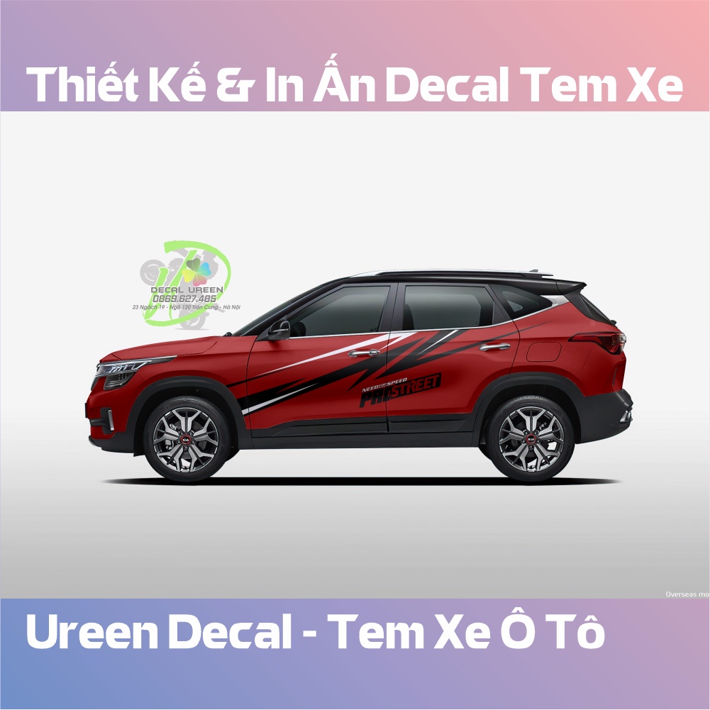 Decal Tem Xe SELTOS Mẫu 006