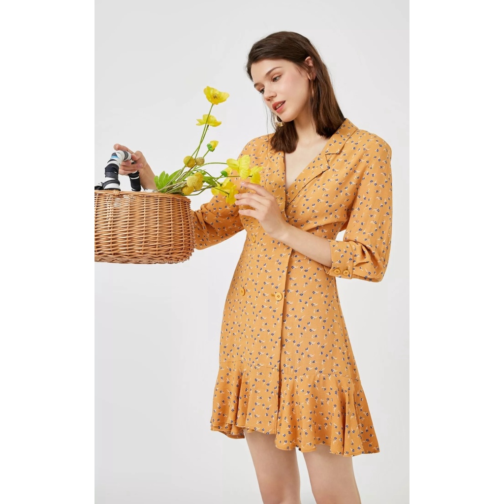 Vero Moda Đầm bâu Danton Bèo Hoa Cho Nữ