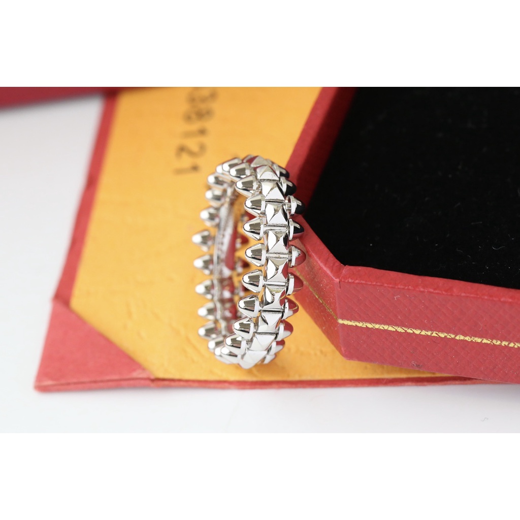 Hàng Mới Về Nhẫn Hình Viên Đạn Bằng Thép Titan Đính Đá Thời Trang Dành Cho Nam Nữ