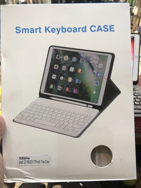 Bao da Smart Keyboard kèm bàn phím Bluetooth ipad 2018/2017/pro9.7/air2/air