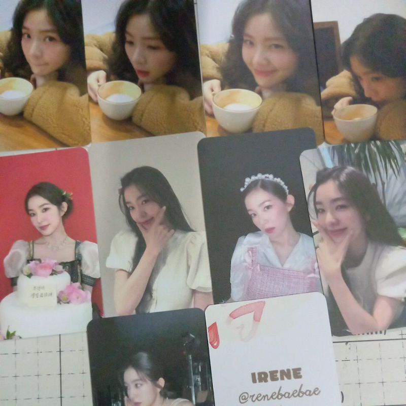 Set 10 card giấy bo góc in 2 mặt ảnh thành viên nhóm Red Velvet - Irene cập nhật IG