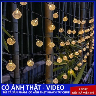 Dây đèn led cherry bọt nước 8m50 bóng dây đèn trang trí cây thông noel, đèn bi tròn