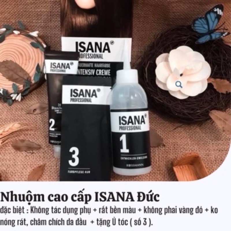 thuốc nhuộm tóc nâu socola + tặng kèm trợ dưỡng