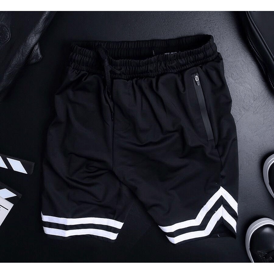 [Chất đẹp_Form chuẩn] Quần sooc chữ V poli thể thao unisex nam nữ mẫu mới CHP