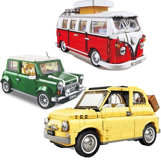 Đồ chơi Lắp ráp Mô hình  Xe 21001 99020 Volkswagens T1 Campers  21003 Beetles  21002 Cooper Toys 10220 10252 10242 10271