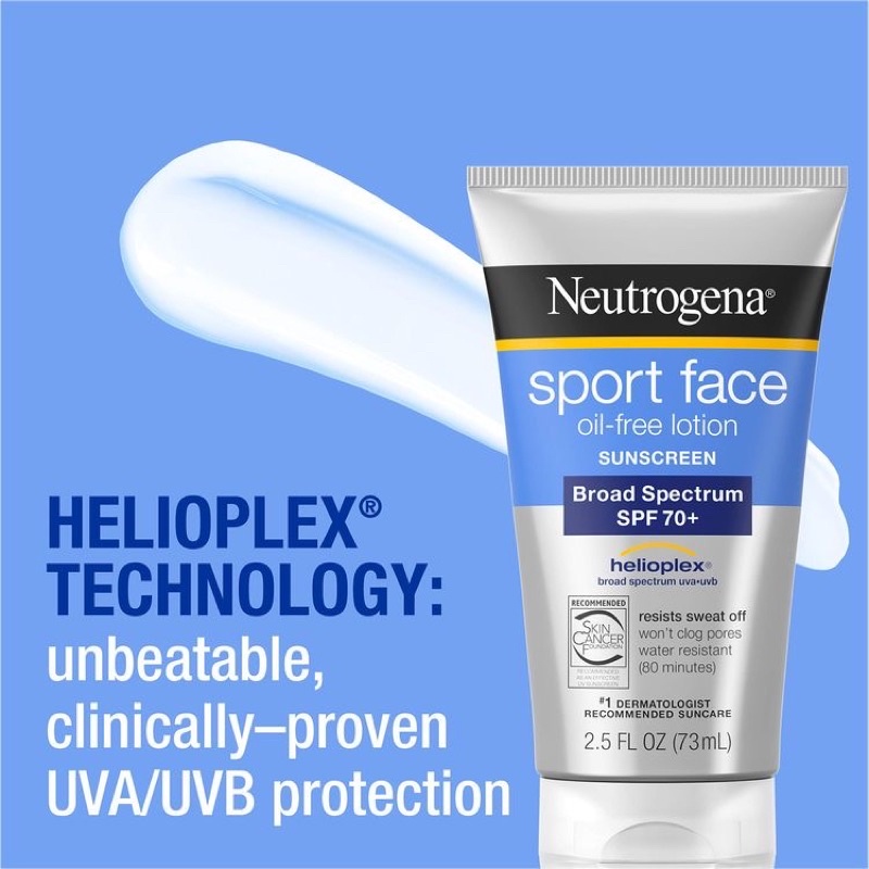 Kem Chống Nắng Neutrogena Sport Face Oil-Free Lotion SPF 70+