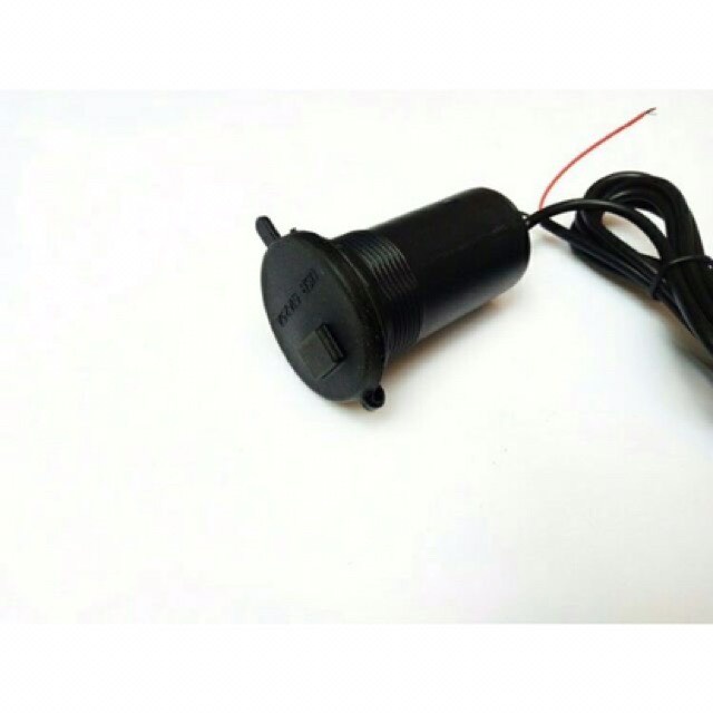 Tẩu sạc xe máy , sạc điện thoại lắp xe máy 2,1A -12v ( sạc nhanh) nối bình ắc quy xe máy, cổng usb, có nút bật tắt acquy