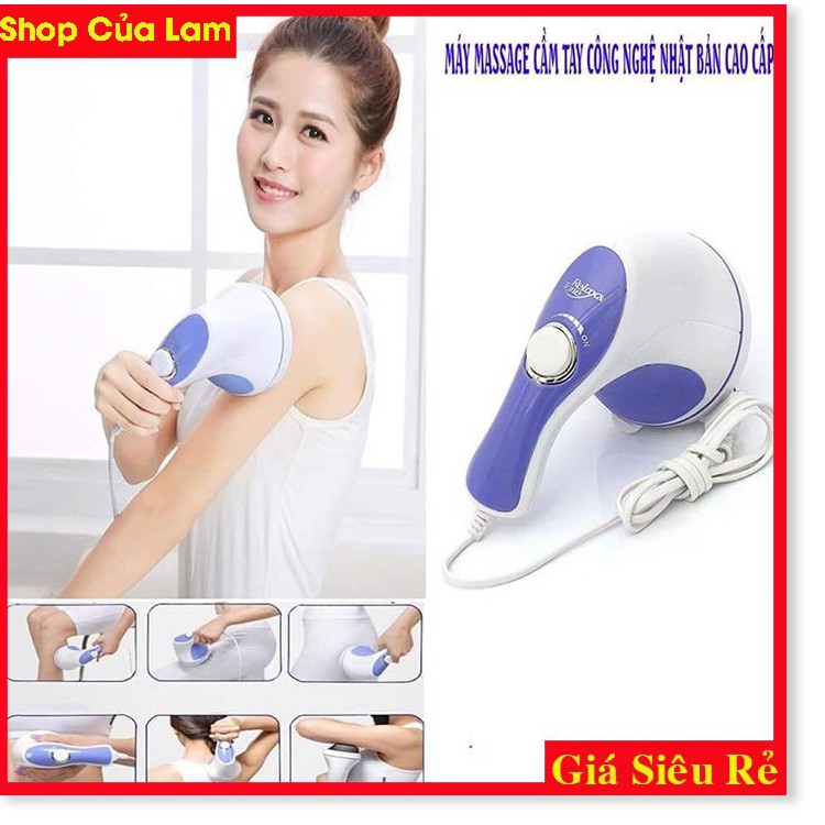 Máy Đánh Tan Mỡ Bụng Cầm Tay💢GIÁ CỰC SỐC  💢 Thiết Kế 5 Đầu Matxa Tác Động Tới Nhiều Vùng Cơ Thể