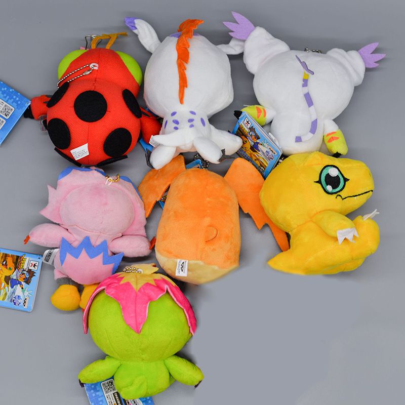 Digimon Móc Khóa Nhồi Bông Hình Nhân Vật Hoạt Hình Pokemon Gomamon Gomamon