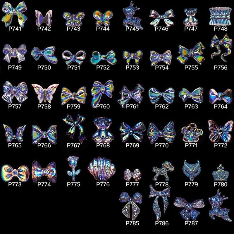 Nơ gấu nhựa trang trí móng- phụ kiện chuyên dụng ngành nails