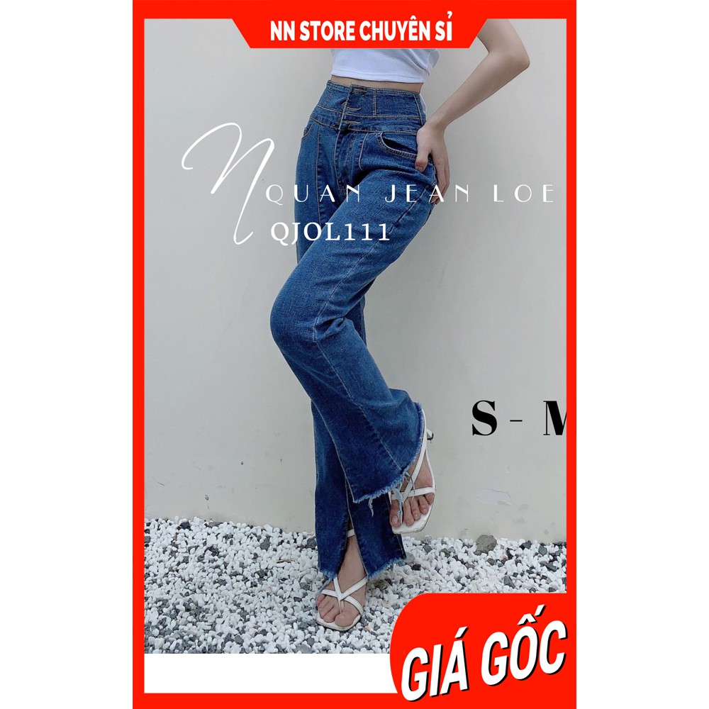 QUẦN JEAN ỐNG LOE QJOL111 ⚡ẢNH THẬT⚡ QUẦN JEAN DÀI NỮ ⚡ QUẦN JEAN CO GIÃN ⚡QUẦN BÒ CẠP CAO