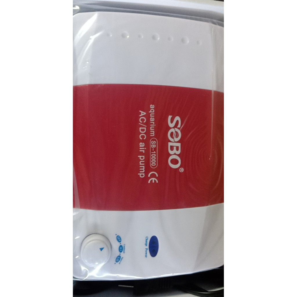 Máy bơm oxy hồ cá có kèm bình ắc quy sobo sb 1000