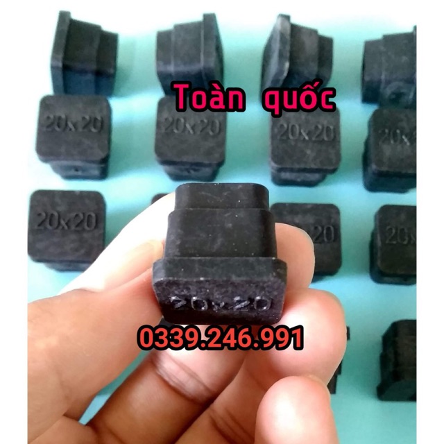 Bộ 10 chiếc vuông 20x20_bịt trong chân bàn ghế, ống hộp, nút đóng trong chân bàn