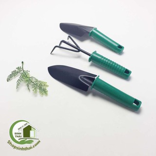 Bộ dụng cụ làm vườn 3 món xẻng, cào mini