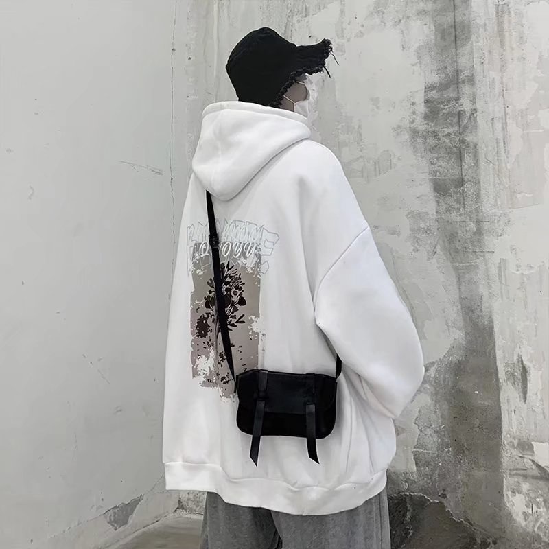 Áo Sweater Dáng Rộng Tay Dài In Hình Bó Hoa Cổ Điển Thời Trang Mùa Thu Cho Nam Và Nữ