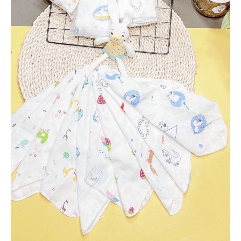 Set 10 khăn sữa sợi tre cao cấp siêu mềm cho bé