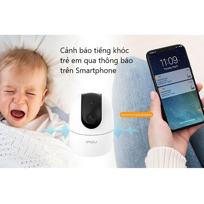 [Mã 267ELSALE hoàn 7% đơn 300K] Camera Wifi IMOU Ranger 2 Full HD 1080P - Xoay 360 | BigBuy360 - bigbuy360.vn