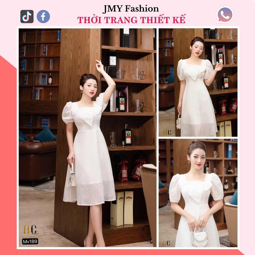 váy cổ nơ dáng A dài sang trọng - (MC) Modish and Chic