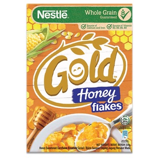  Bánh/ngũ cốc ăn sáng Nestlé Gold Honey Flakes (vị bắp mật ong) - hộp 220/370g