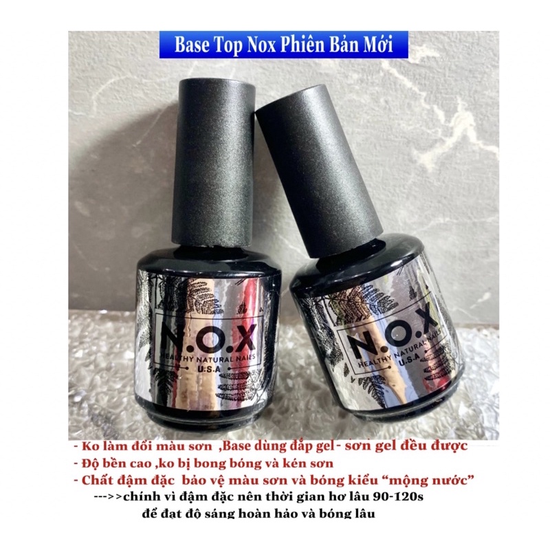 Bộ Base Gel- Top Gel NOX M.ỹ (Hàng nhập)