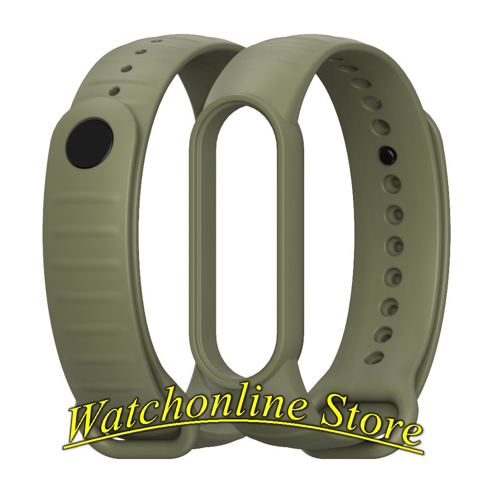 New _Dây đeo vân sần Xiaomi Miband 5/6/7 Mijobs