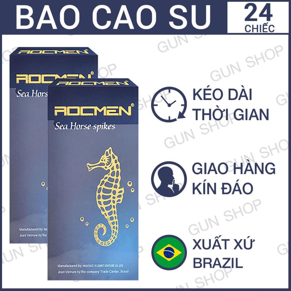 Hộp 10c bao cao su Kéo Dài Thời Gian ROCMEN xanh BCSRX001