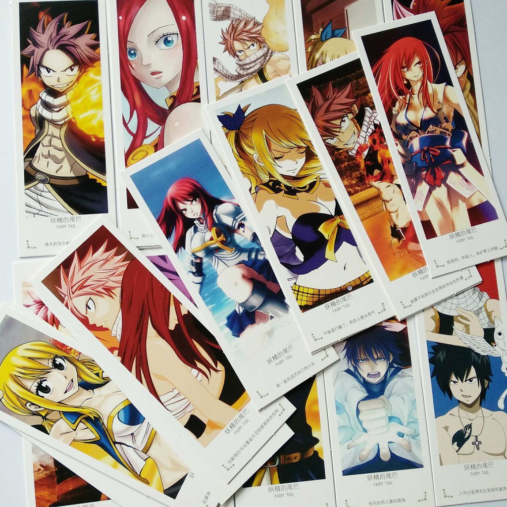Bookmark Anime Fairy Tail 1 hộp 36 tấm