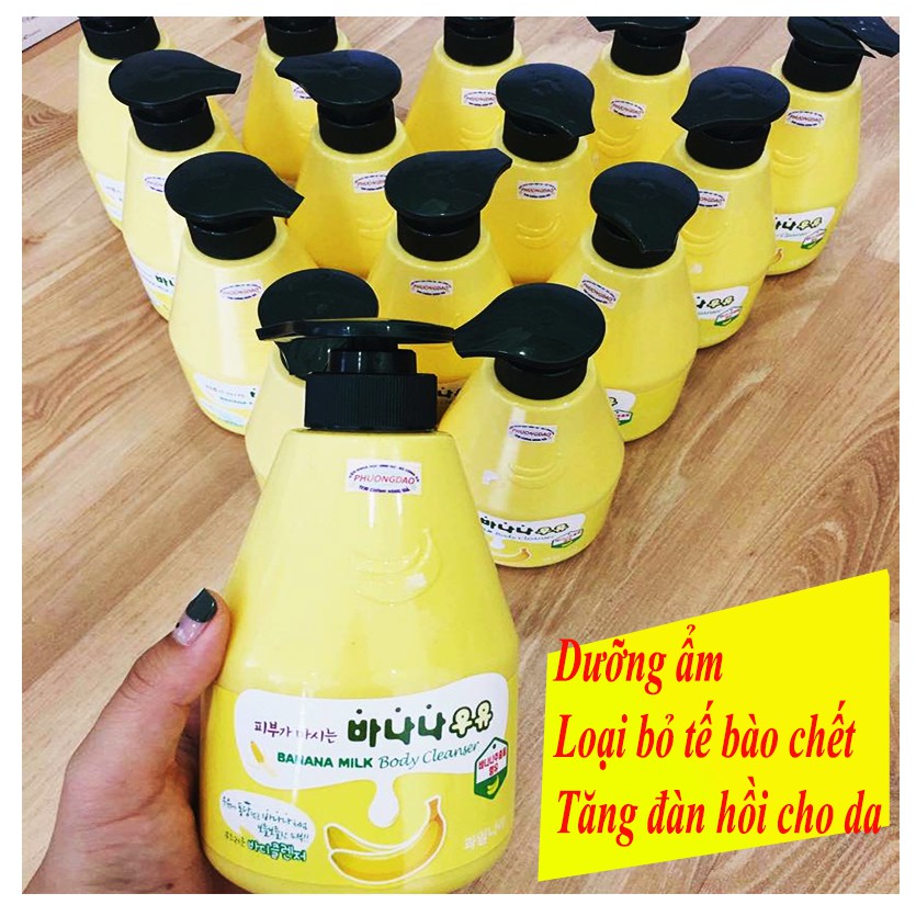 Sữa tắm thảo dược chiết xuất từ chuối và sữa 560g