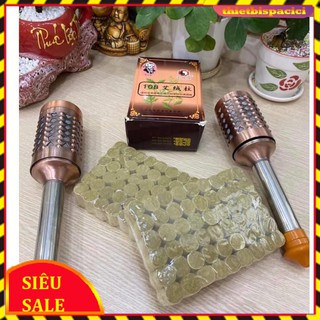 COMBO Cây lăn ngải đồng đôi chính hãng + 54 điếu Ngải