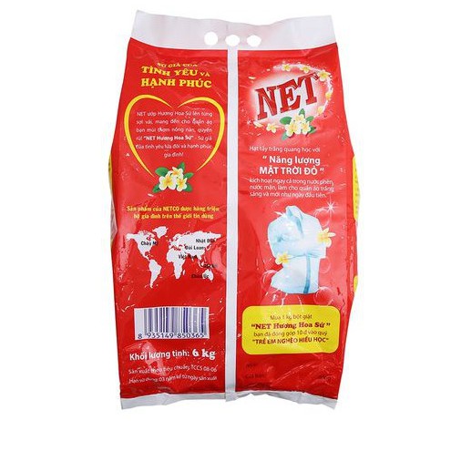 Bột giặt Net 5,5kg Hương hoa ngọc lan