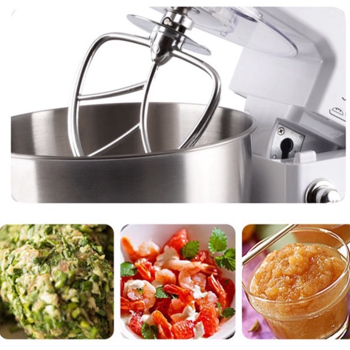 Máy nhào bột công nghiệp SOKANY 4L - 800W - Hàng cao cấp- Máy đánh trứng, trộn salad, nhột bột - Bảo hành 1 năm