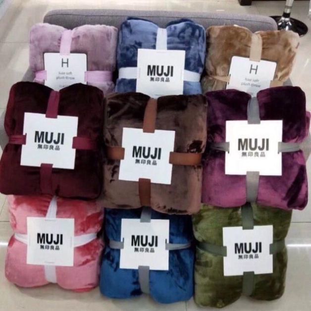 Chăn Lông Tuyết Muji Siêu Mềm Mịn 100% Lông Tuyết( Shopmesan01)